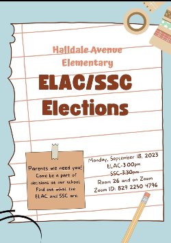 ELAC/SSC Elections